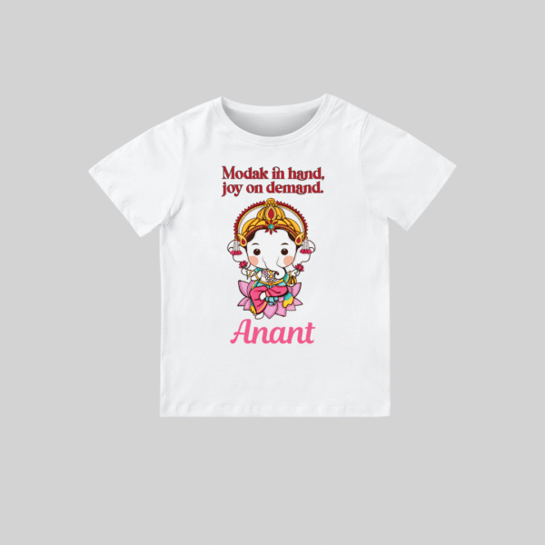 Joy Ganesha – Personalized Baby T-shirt for Ganesh Chaturthi Celebrations
