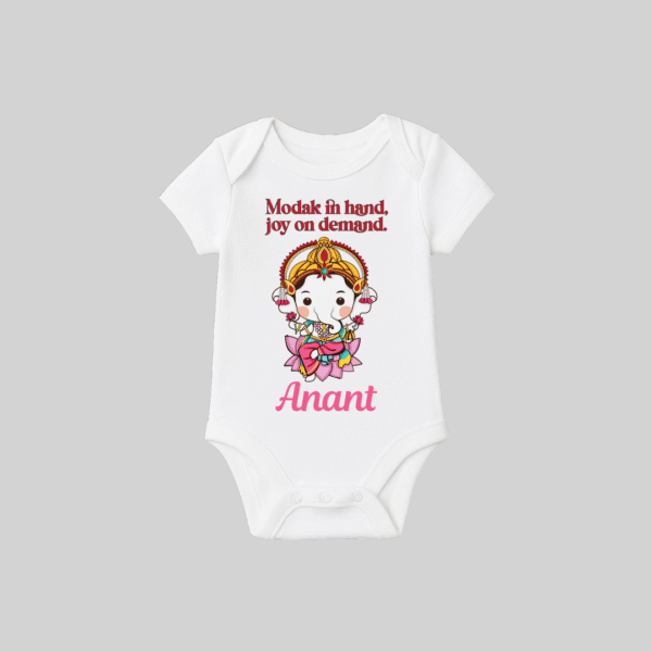 Joy Ganesha – Onesie/Romper | Personalized Romper / Onesie for Ganesh Chaturthi Festival