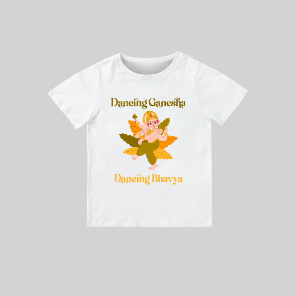 Dancing Ganesha – Personalized Baby T-shirt for Ganesh Chaturthi Celebrations