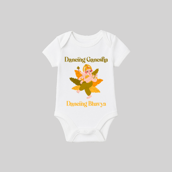 Dancing Ganesha – Onesie/Romper | Personalized Romper / Onesie for Ganesh Chaturthi Festival