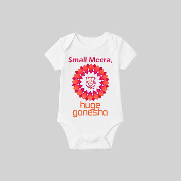 Small Cute Huge Ganesha – Onesie/Romper | Personalized Romper / Onesie for Ganesh Chaturthi Festival