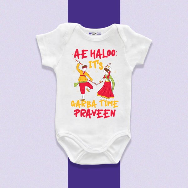 Ae Haloo its garba time praveen Customize Onesie_Romper