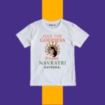 Hail the goddesss_Happy_Navratri Satish_Customize Tshirt