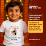 Hail the goddesss_Happy_Navratri Satish_Customize Tshirt - Image 2