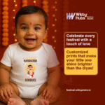 Happy Navratri Shujay Customize Onesie_Romper - Image 2