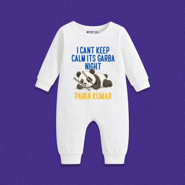 I Can’t keep calm its garba night – Customize Sleep Suit