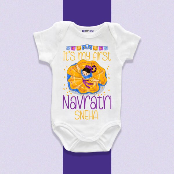 Its my first navratri sneha Customize Onesie_Romper