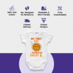 My First Day of Navratri Sanjay K Customize Onesie_Romper - Image 4