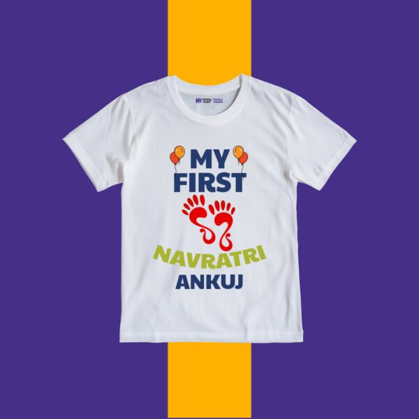 My First Navratri Ankuj Customize Tshirt