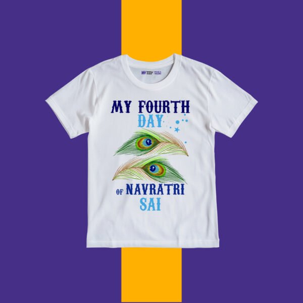 My Fourth Day of Navratri Sai Customize Tshirt