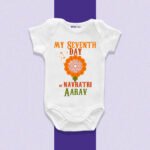 My Seventh Day of Navratri Aarav Customize Onesie_Romper