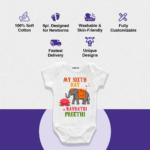 My Sixth Day of Navratri Preethi Customize Onesie_Romper - Image 4
