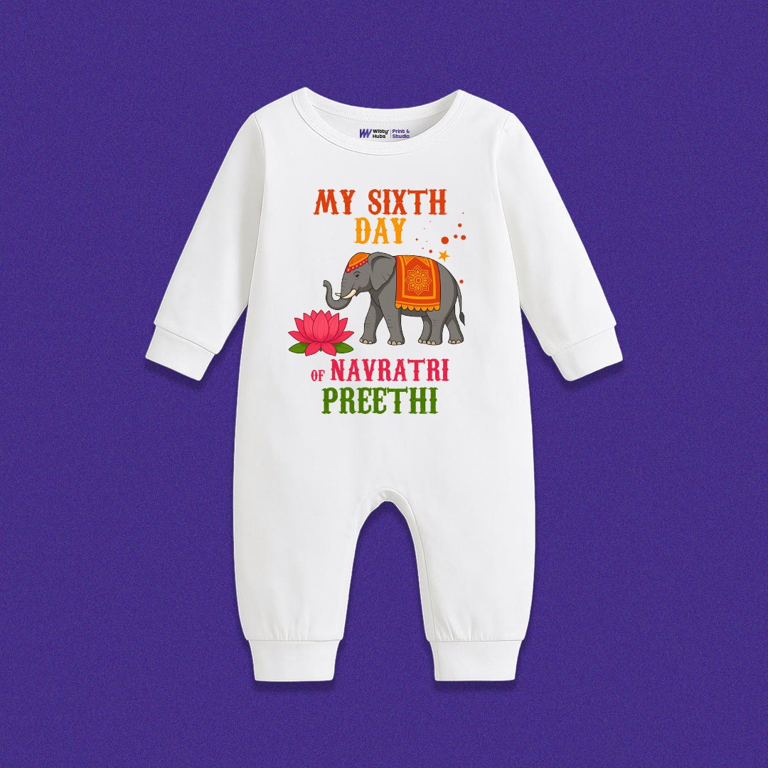 My sixth Day of Navratri preethi Customize Sleep Suit My sixth Day of Navratri Preethi – Customize Sleep Suit - Image 1