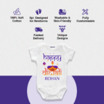 Happy Diwali Rohan Customize Onesie_Romper - Image 4