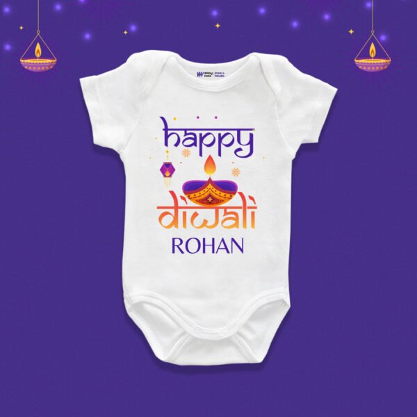 Happy Diwali Rohan Customize Onesie_Romper