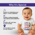 Little Pataka on first diwali venkat Customize Onesie_Romper - Image 3