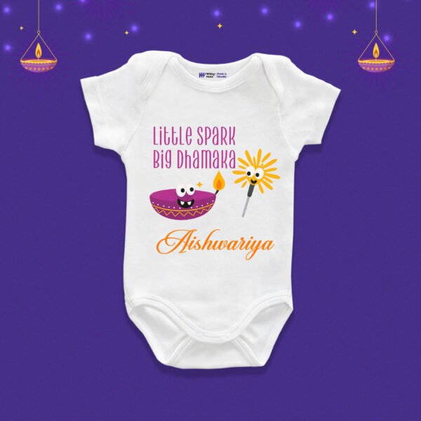Little Spark Big Dhamaka Aishwarya Customize Onesie_Romper