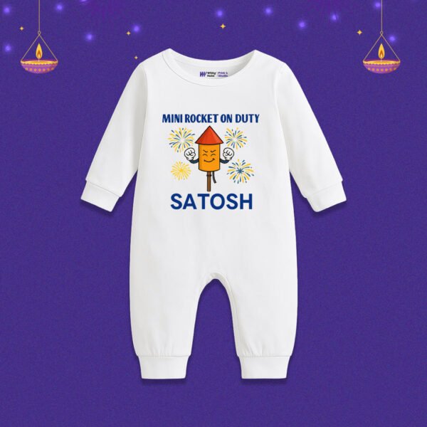 Mini Rocket On Duty satosh Customize romper
