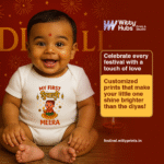 My First Diwali Meera Customize Onesie_Romper - Image 2