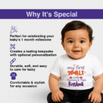 My First Diwali With Mummy And Papa krishna  Customize T-Shirt - Image 3