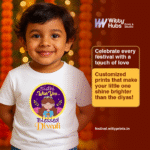 Wish You Blessed Diwali Customize T-Shirt - Image 2