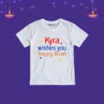 Wishes You Happy Diwali kyra Customize T-Shirt