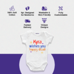 wishes you happy diwali Customize Onesie_Romper - Image 4